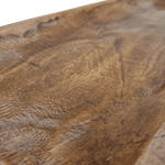 Holztablett Holzbrett Dekoschale Holzschale braun 58x22 cm Kerzentablett Dekobrett XXL