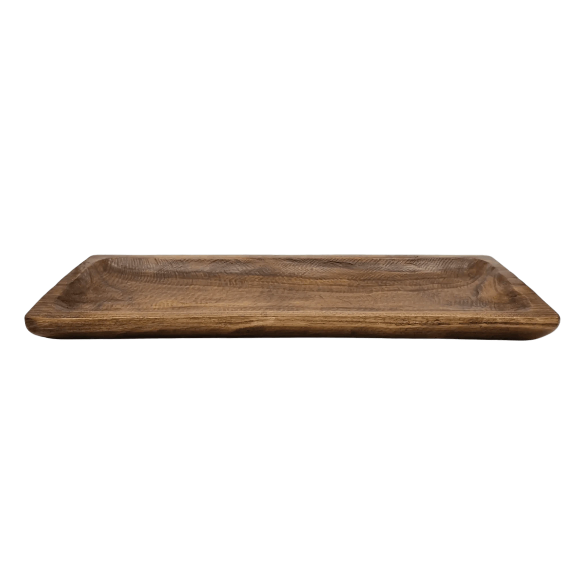 Holztablett Holzbrett Dekoschale Holzschale braun 58x22 cm Kerzentablett Dekobrett XXL