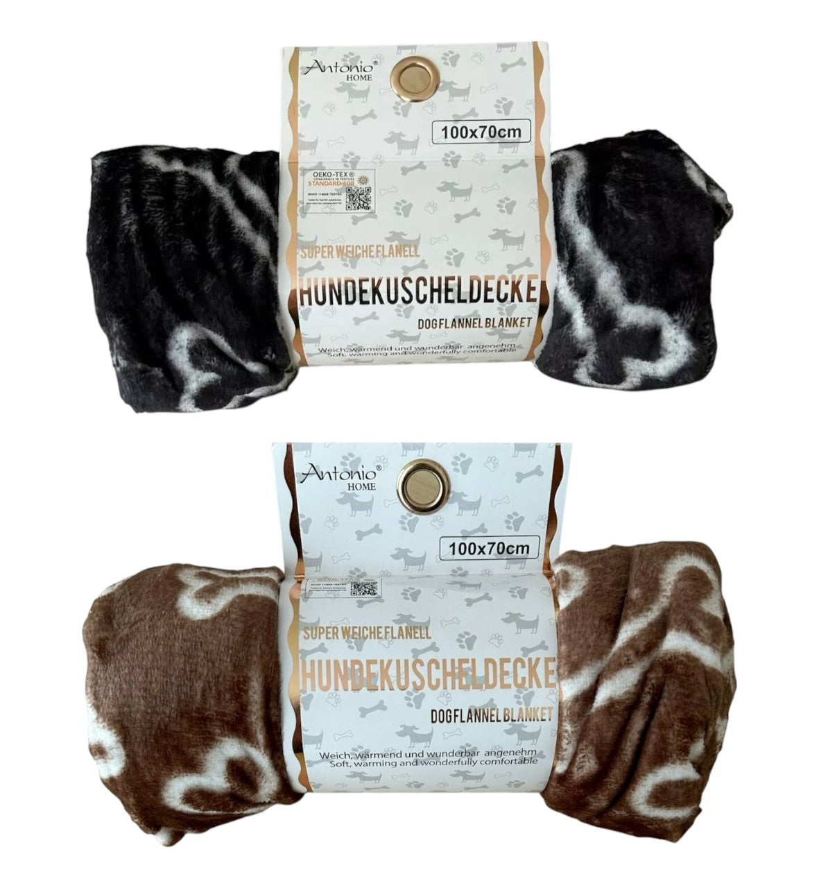 Hundedecke 100x70cm » Hundekuscheldecke » Flanell Liegedecke für Hunde » leicht & dünn