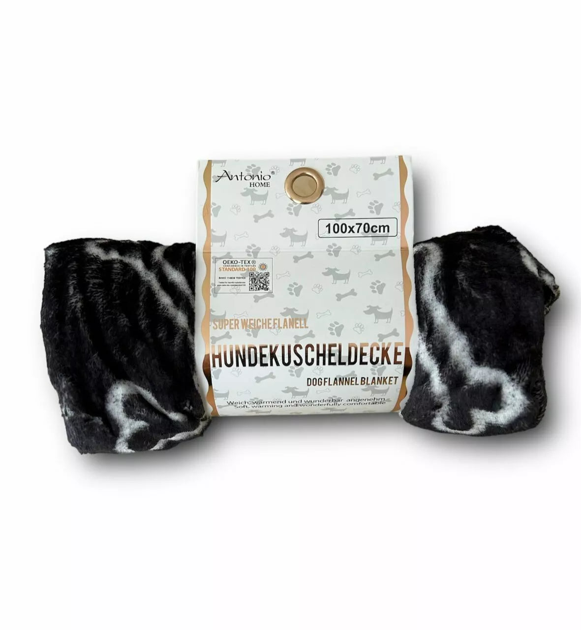 Hundedecke 100x70cm » Hundekuscheldecke » Flanell Liegedecke für Hunde » leicht & dünn