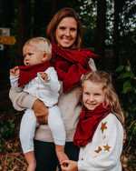 Musselin-Halstuch Erwachsene • Cranberry