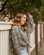 Oversize Musselin-Bluse "Maja" • Leo Edition