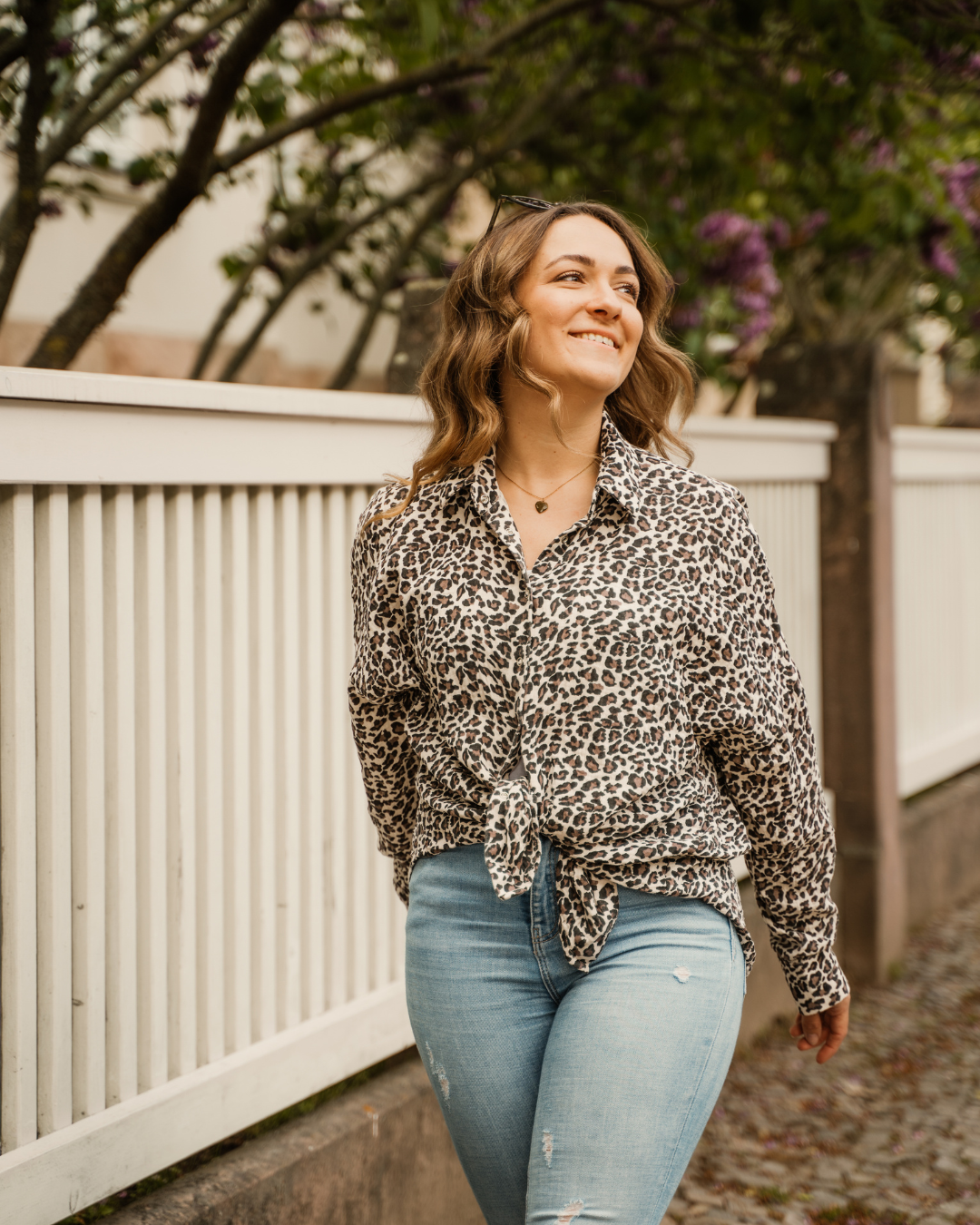 Oversize Musselin-Bluse "Maja" • Leo Edition