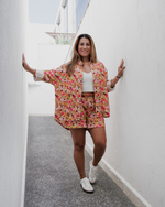 Oversize Musselin-Bluse "Maja" • Flowerful Edition