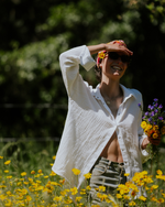 Oversize Musselin-Bluse "Maja"