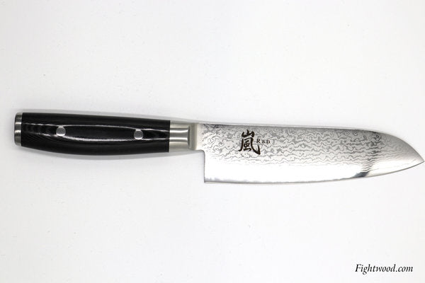 Yaxell Kochmesser-Set Santoku RAN + Messerschärfer