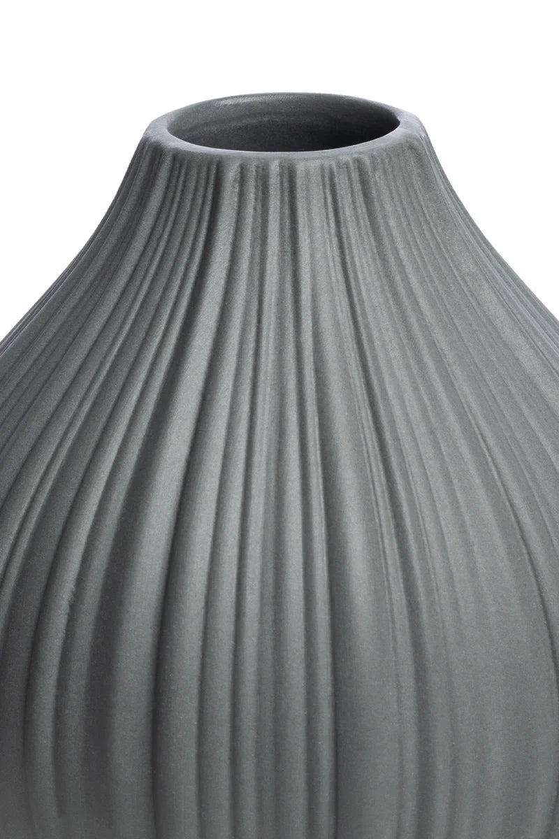 Vase VINTAGE grey aus Steinzeug – minimalistisch & matt | Tranquillo