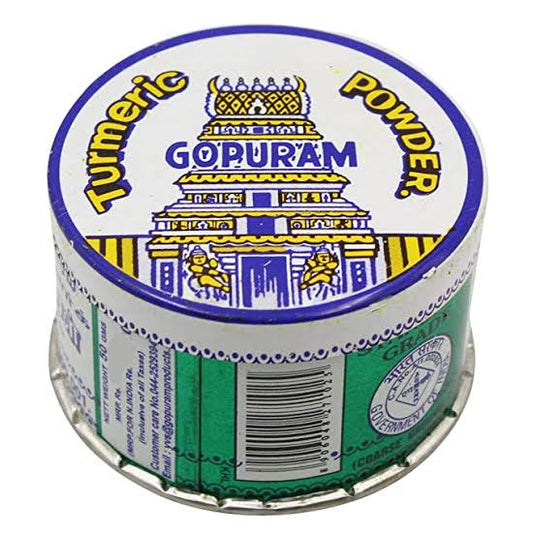 GOPURAM TURMERIC POWDER 20 GRAMS TIN product image 1