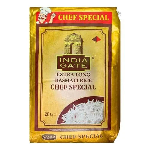 India Gate CHEF Special Extra long Basmati Rice 20Kg - Namma Markt