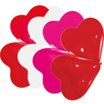 Luftballons Herz klein | 10 Stück, 20 cm, Bunt