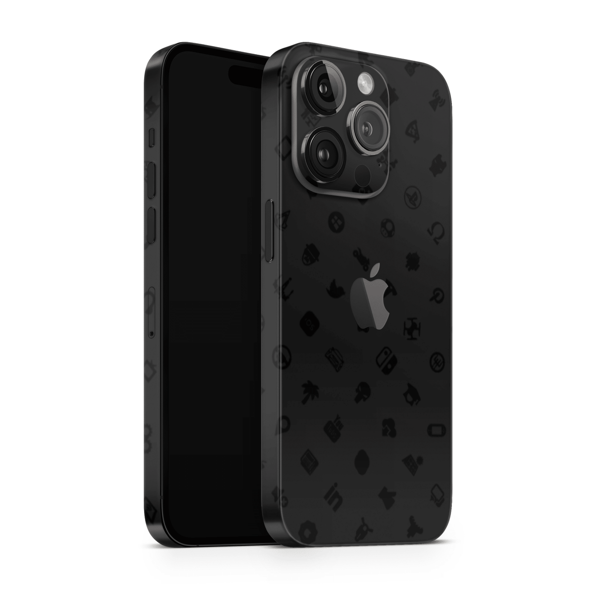 iPhone 12 Pro Max Skin ICONS Black