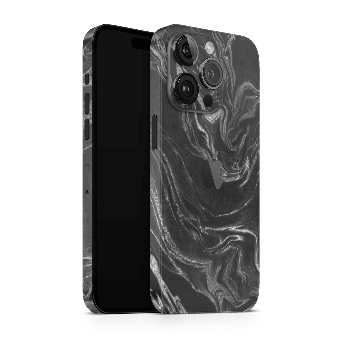 iPhone 13 Pro Max Skin Black Silver