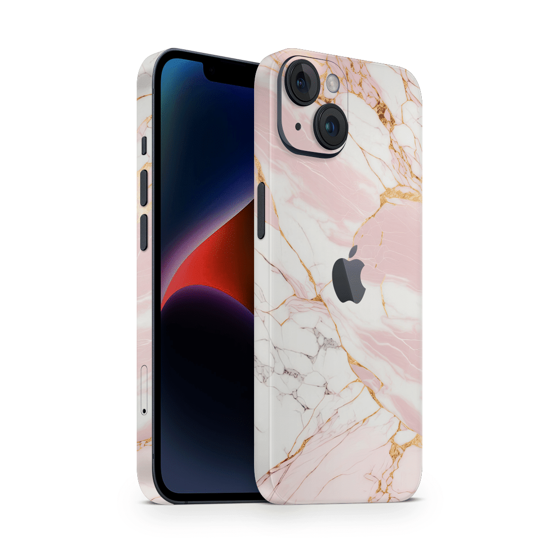 iPhone 15 Skin Pink Marble