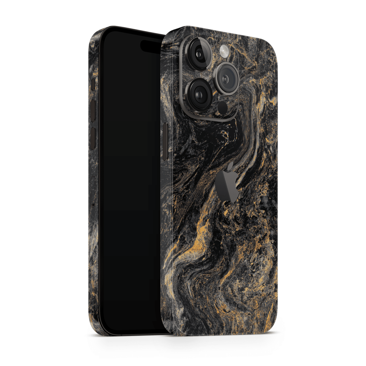 iPhone 15 Pro Skin Gold Black