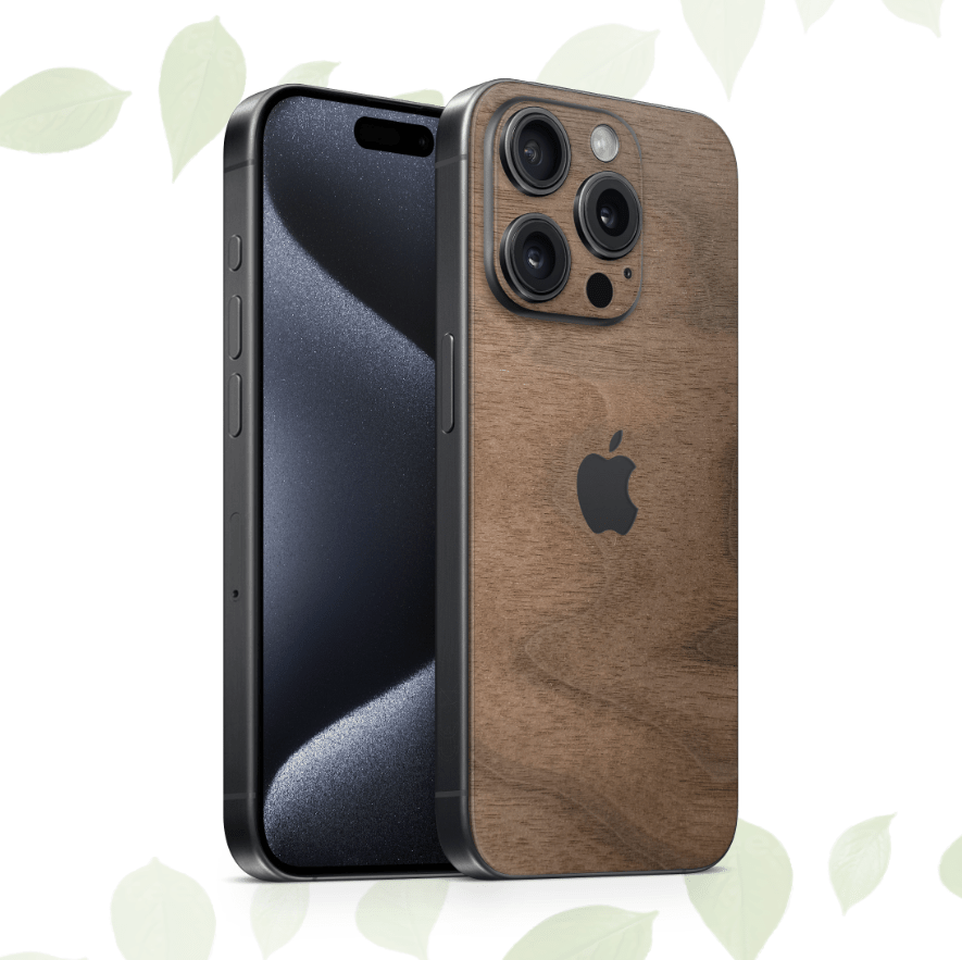iPhone 15 Pro Skin Holz Nuss