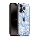iPhone 16 Pro Skin Blue Leaf