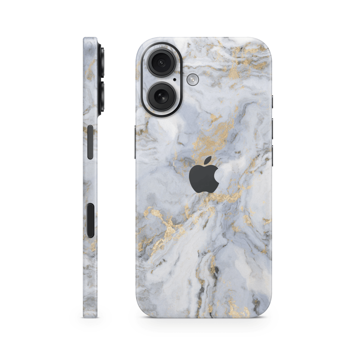 iPhone 16 Skin Gold Marble