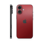 iPhone 16 Skin Matt Rot Metallic