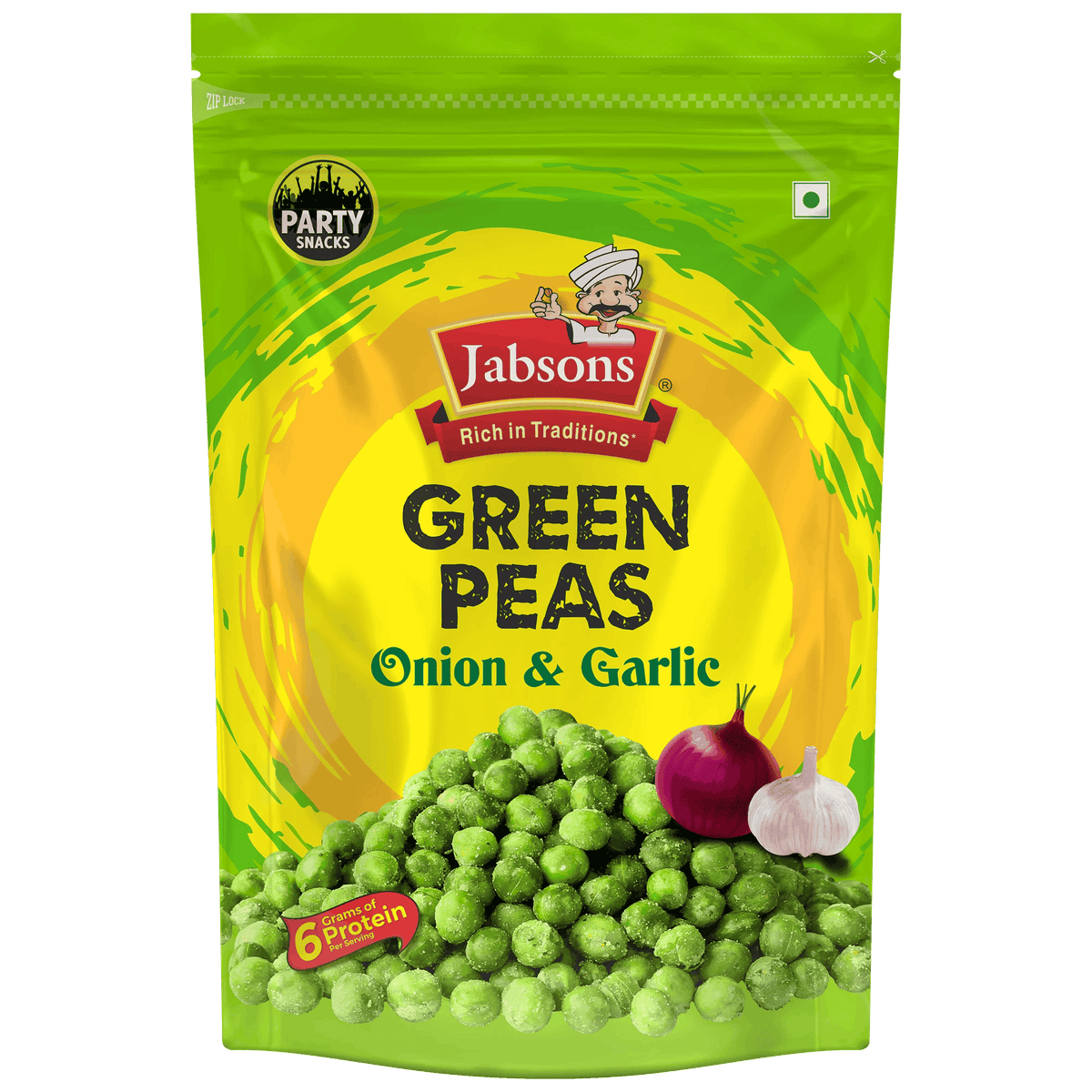 Jabsons Green Peas Onion & Garlic 140g - Namma Markt
