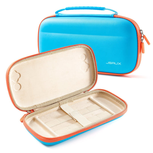 Ultra-dünne Transporttasche für Nintendo Switch 2 - blau & orange