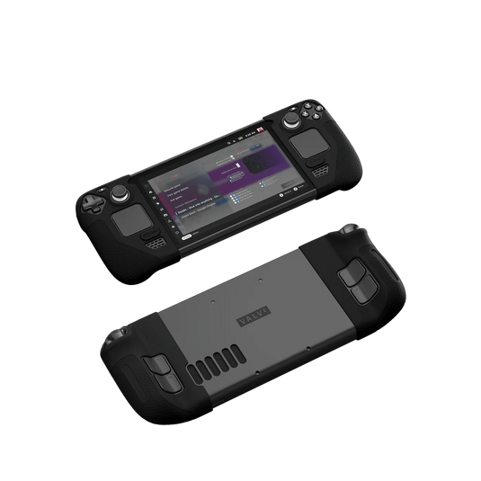 Silikon Griff Schutz für Steam Deck OLED & LCD - Grau & Schwarz