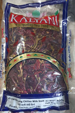 Kalyani Long Red Chillies With Stem 500g - Namma Markt