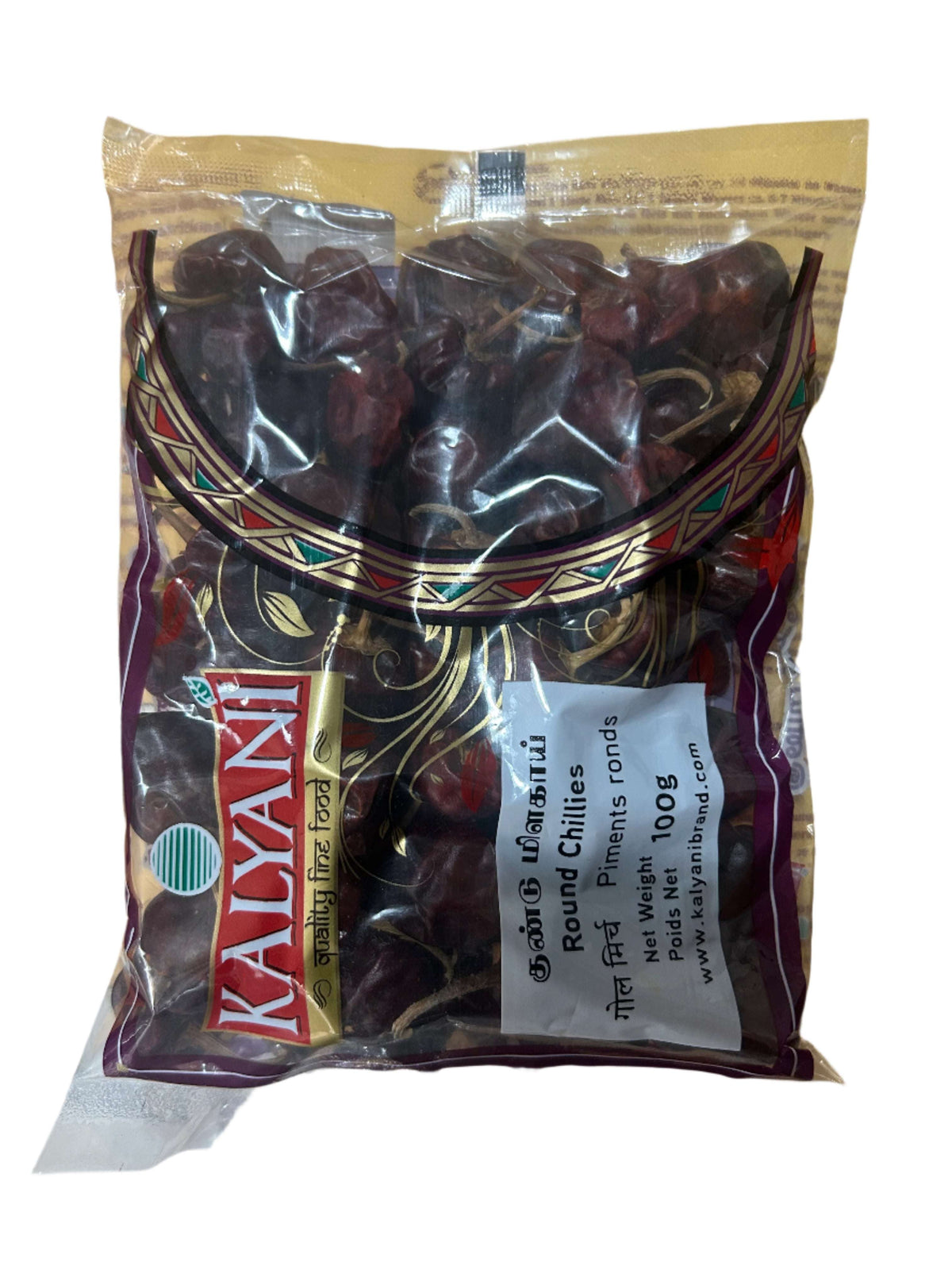 Kalyani Round Chilli Whole 100g - Namma Markt