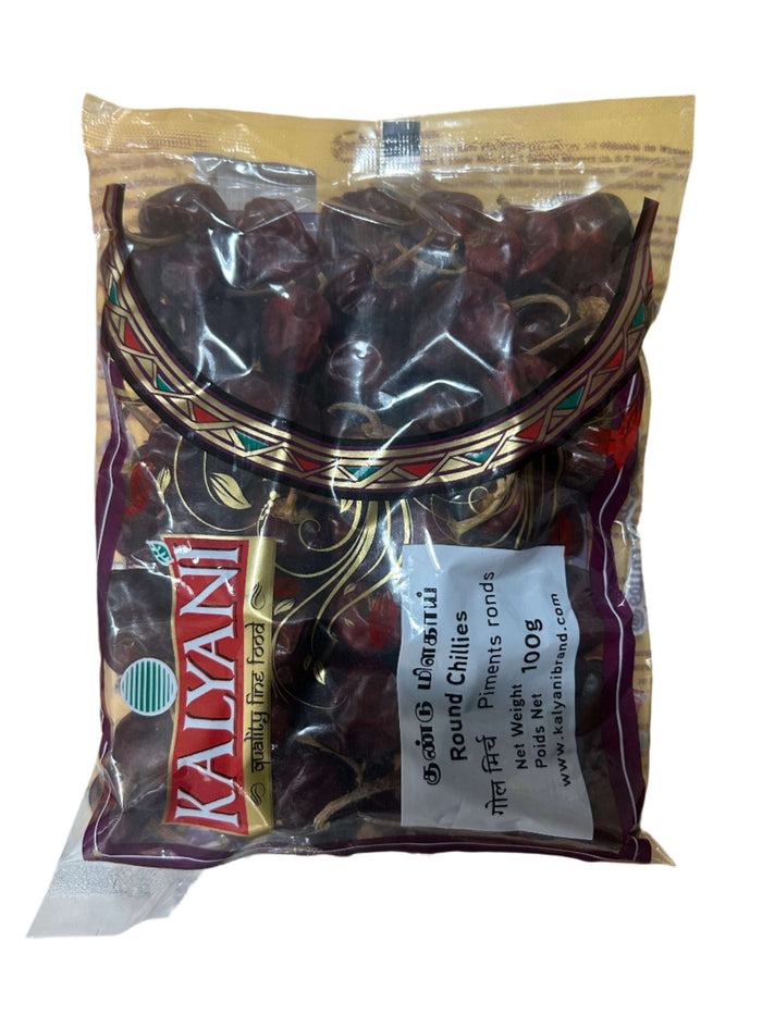 Kalyani Round Chilli Whole 100g - Namma Markt