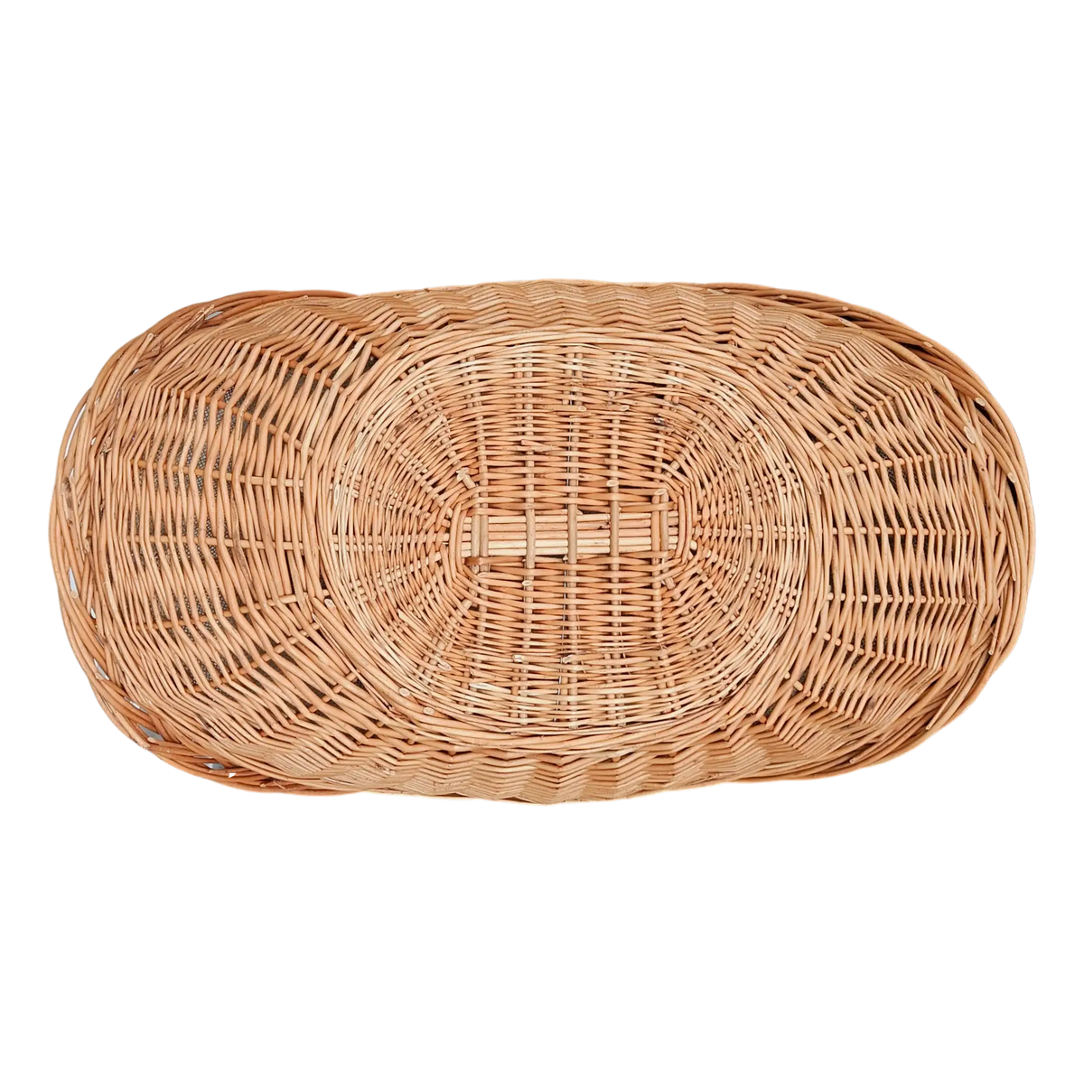Kaminholzkorb mit Jute XXL Weidenkorb Holzkorb Holztrage 43x70 cm