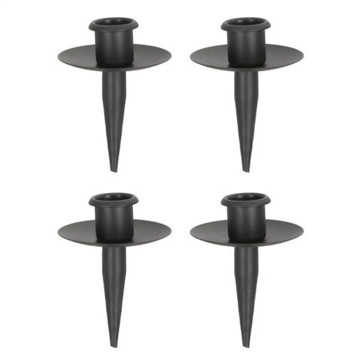 Kerzenhalter für Flaschen Metall schwarz Stabkerzenhalter Tülle für Kranz