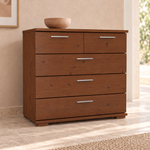 Nobis Kommode 100% Bio Kiefer | Sideboard mit 5 Schubladen aus massivem Holz