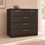 Nobis Kommode 100% Bio Kiefer | Sideboard mit 5 Schubladen aus massivem Holz