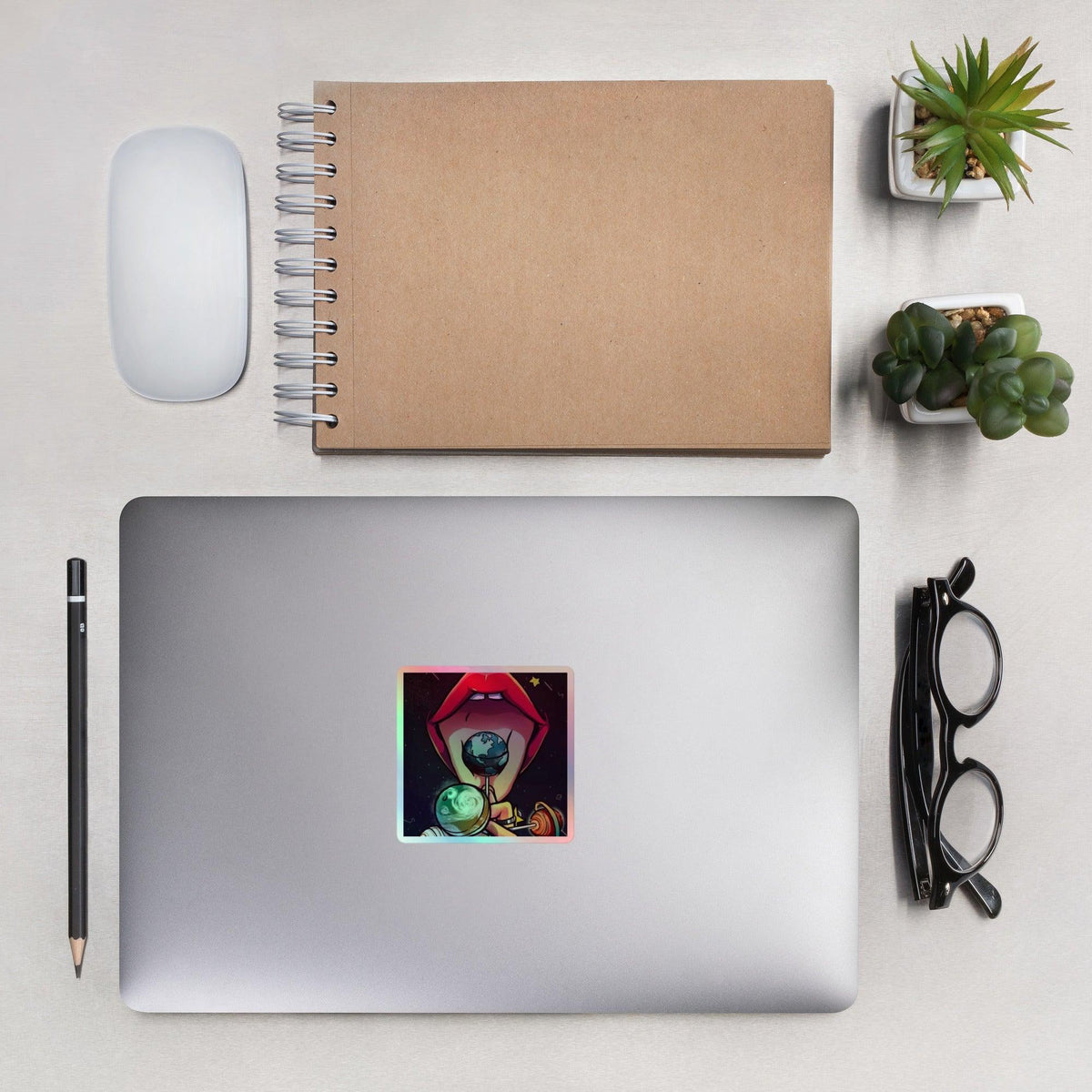 Holografischer Kisscut-Sticker – Design 2