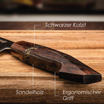 Damast Messerset "Sandelholz"