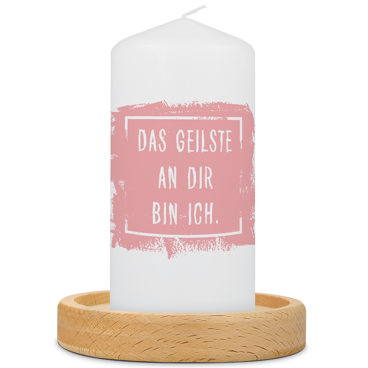 Kleine Kerze mit Spruch "Das Geilste an Dir"