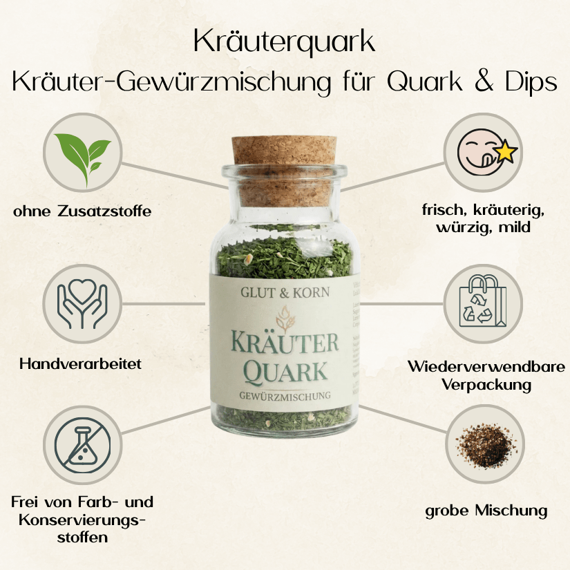 Kräuterquark – für Quark, Dips & Aufstriche