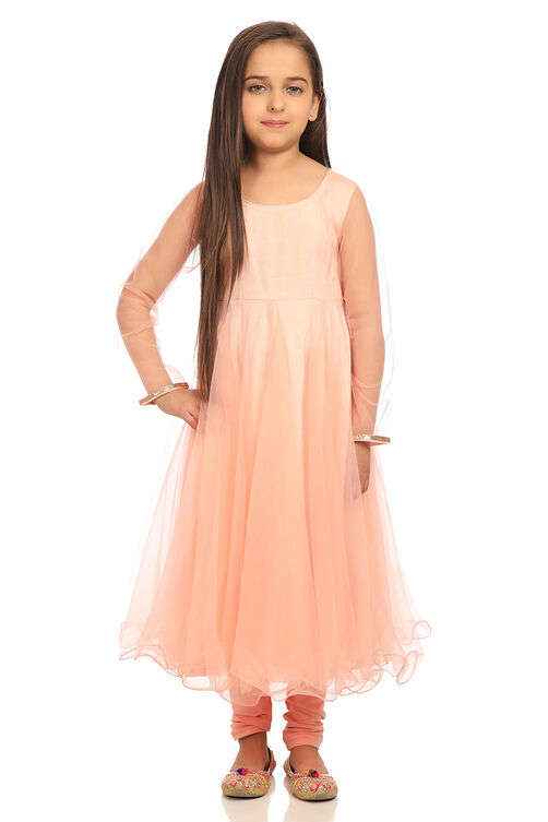Peach Anarkali Suit-Set in Germany