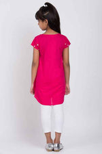 Pink Cotton Solid Kurta Leggings Set in Berlin