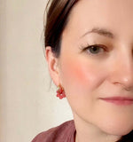 Salmon Flower Edelstahl Hoops