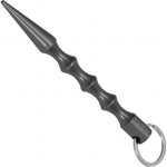 BlackField Kubotan Stahl Titanium – Edelstahl Kubotan 14 cm, titanbeschichtet mit Schlüsselring