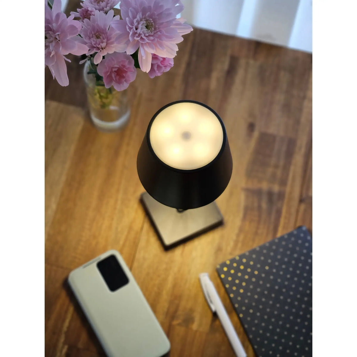 Lampe LED ohne Kabel Touch Tischleuchte Tischlampe Leuchte kabellos dimmbar