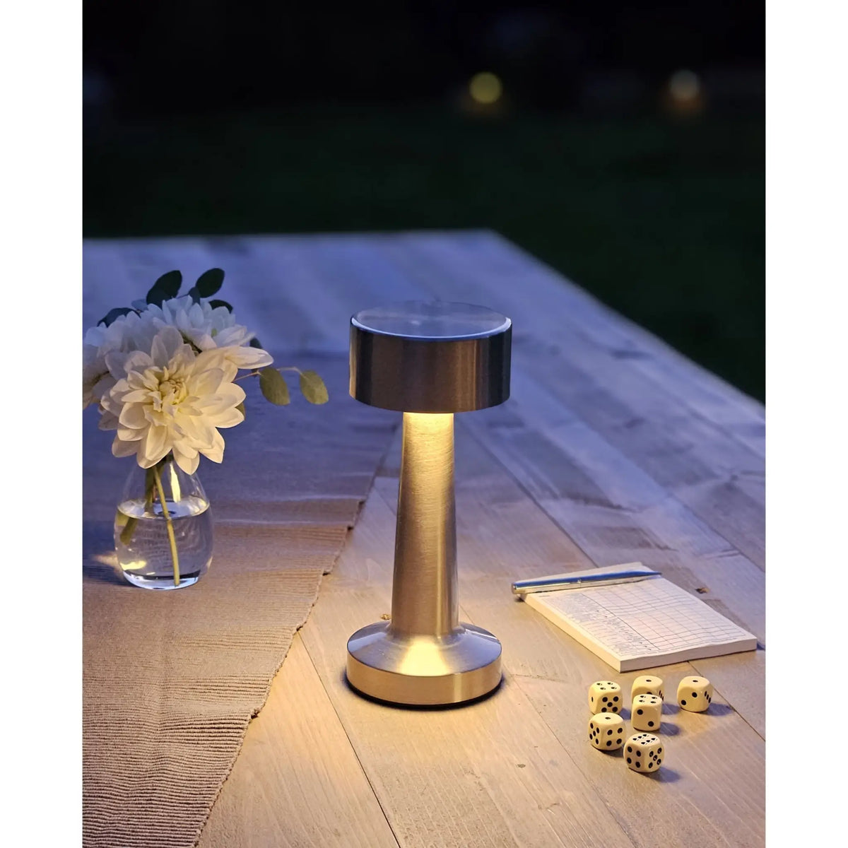 Lampe LED ohne Kabel Touch Tischleuchte Tischlampe Leuchte kabellos dimmbar
