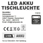 Lampe LED ohne Kabel Touch Tischleuchte Tischlampe Leuchte kabellos dimmbar