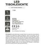 Lampe LED ohne Kabel Touch Tischleuchte Tischlampe Leuchte kabellos dimmbar