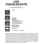 Lampe LED ohne Kabel Touch Tischleuchte Tischlampe Leuchte kabellos dimmbar