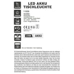 Lampe LED ohne Kabel Touch Tischleuchte Tischlampe Leuchte kabellos dimmbar