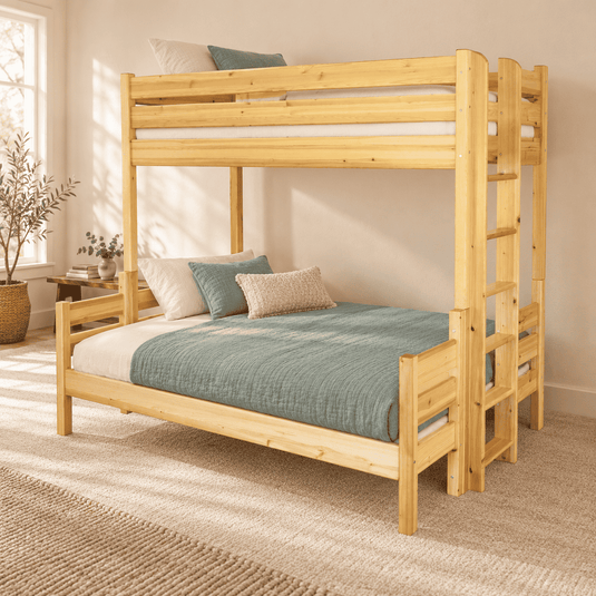 Leo Geschwisterbett Hochbett 90x200/140x200cm | 2 Etagenbett für Kinder