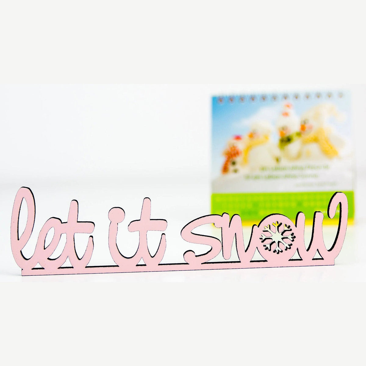 Leit it snow Deko Schriftzug