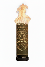Feuertonne Löwe