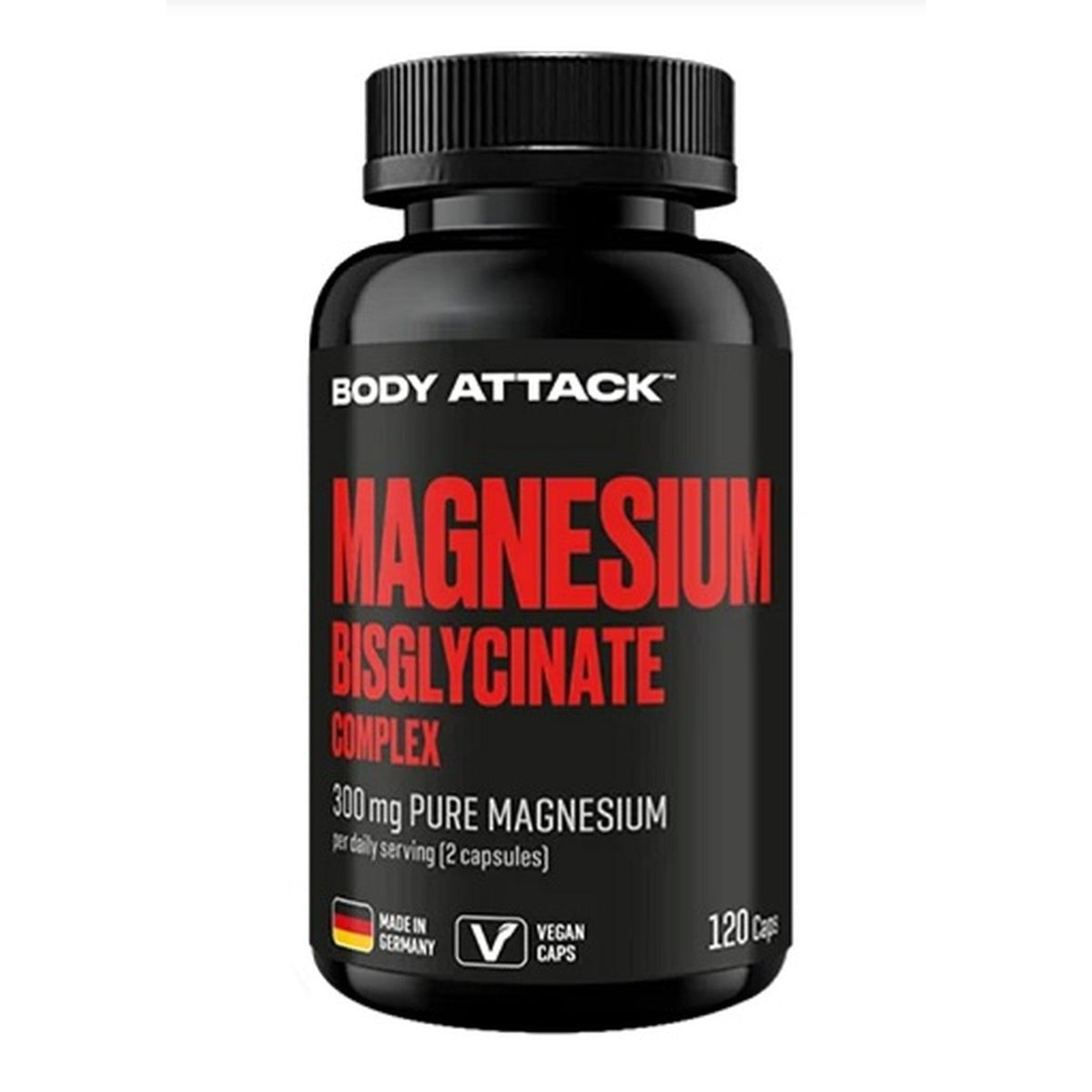 Body Attack Magnesium Bisglycinat 120 Kapseln